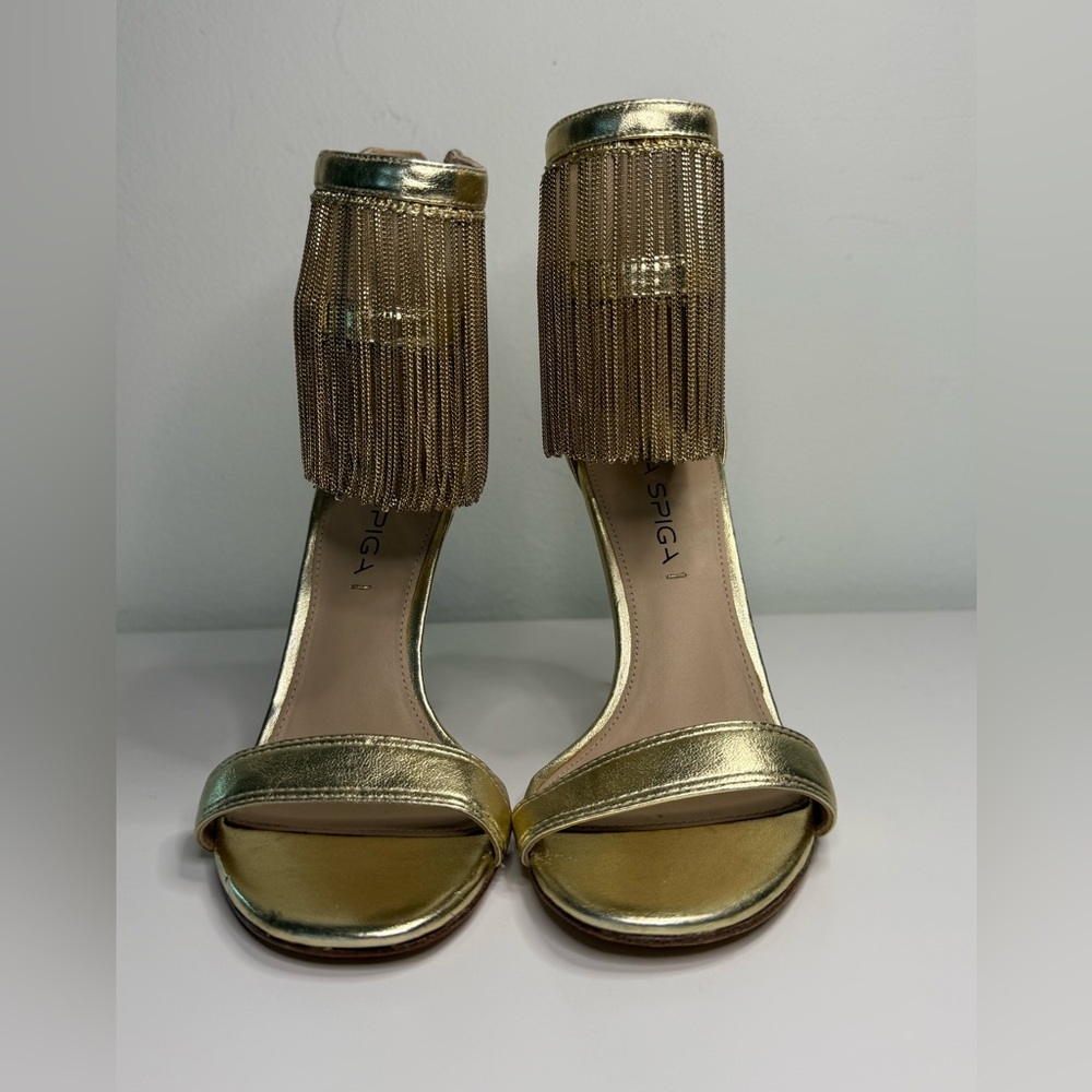 Via Spiga chain fringe sandal